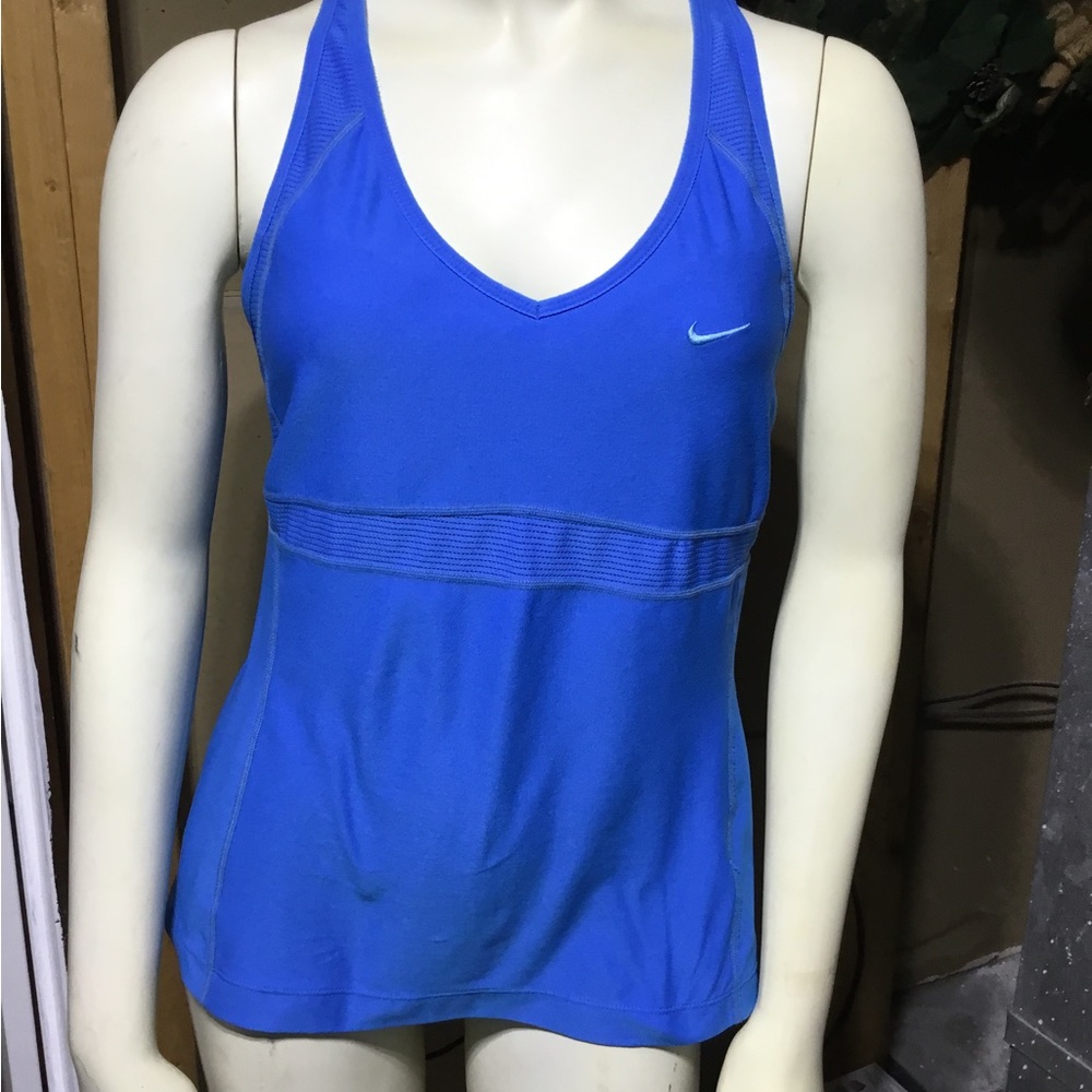 Nike Blue Sport Top with build in bra